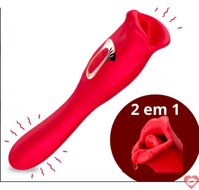 Bảng giá Máy rung miệng lưỡi kết hợp hai đầu massage âm đạo phụ nữ hàng xách tay 