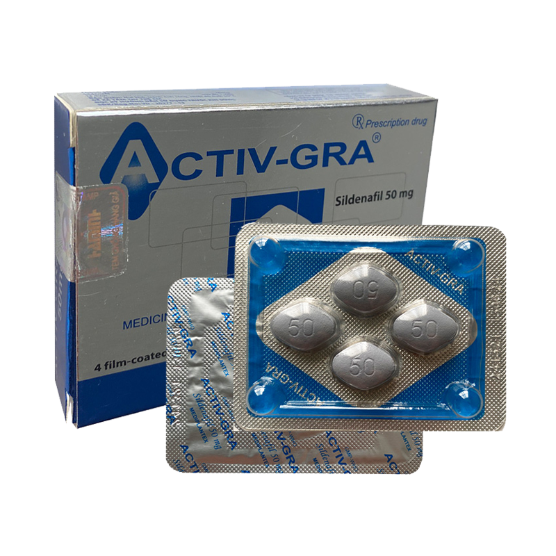 Activ-Gra 50mg Cường Dương chống xuất tinh sớm kéo dài thời gian