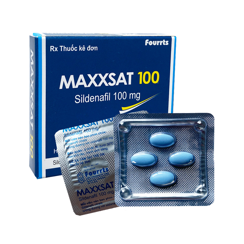 Maxxsat 100 Sildenafil Cường dương kéo dài thời gian Nam