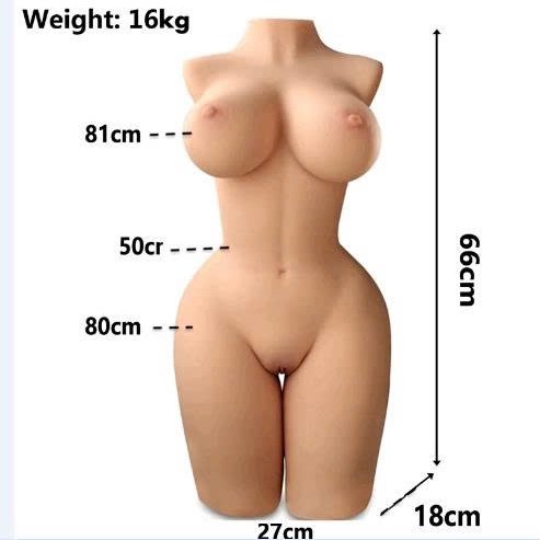 16kg - Búp bê bán thân nửa người vú khủng 