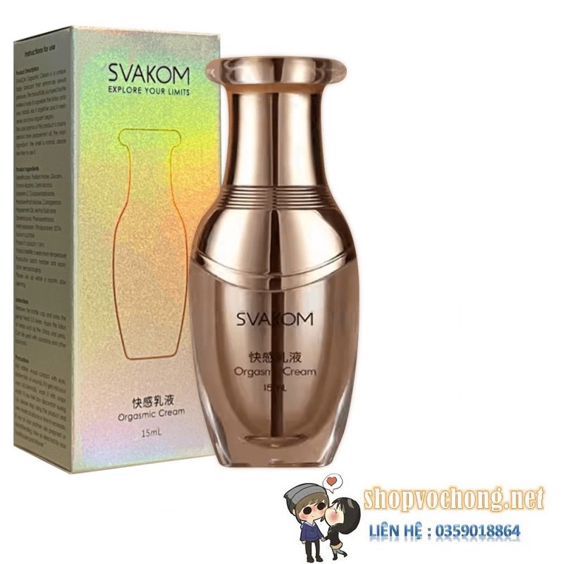 Svakom Orgasmic cream - gel bôi trơn tự nhiên 