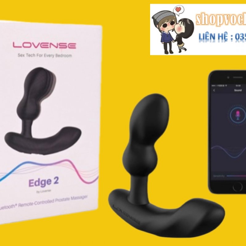 Lovense edge 2. Máy mát xa hậu môn điều khiển qua app 