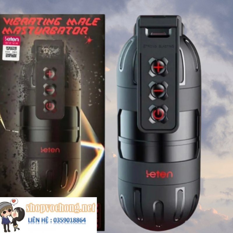 Leten Grenade Cốc tự sướng rung cực mạnh điều khiển qua appp 