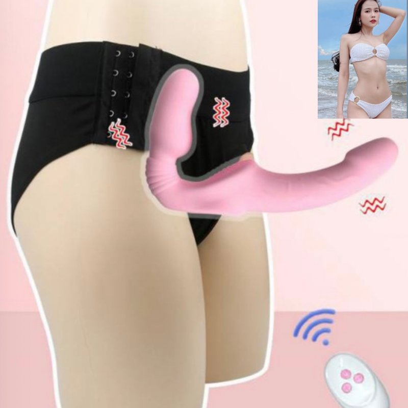 Yunman rung mạnh Strap on dildo cho les - Dương vật giả 2 đầu 