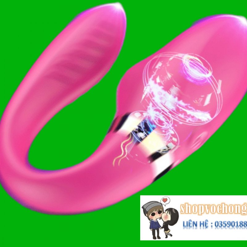 Dibe - Trứng rung bú mút 2 đầu = remote 