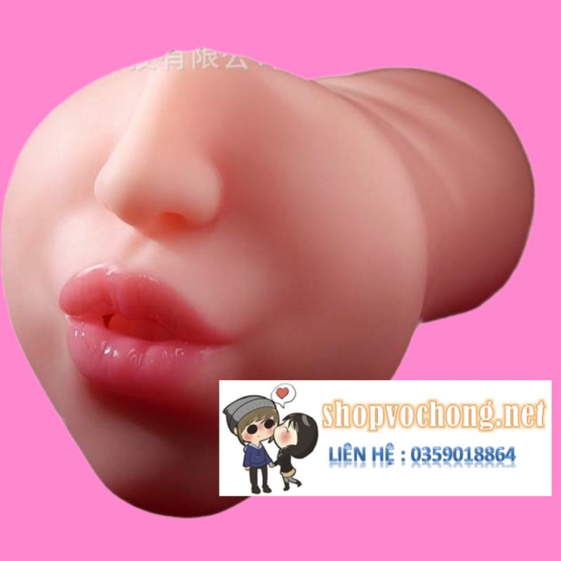 Âm đạo giả dạng miệng nguyên khối hồng hào 