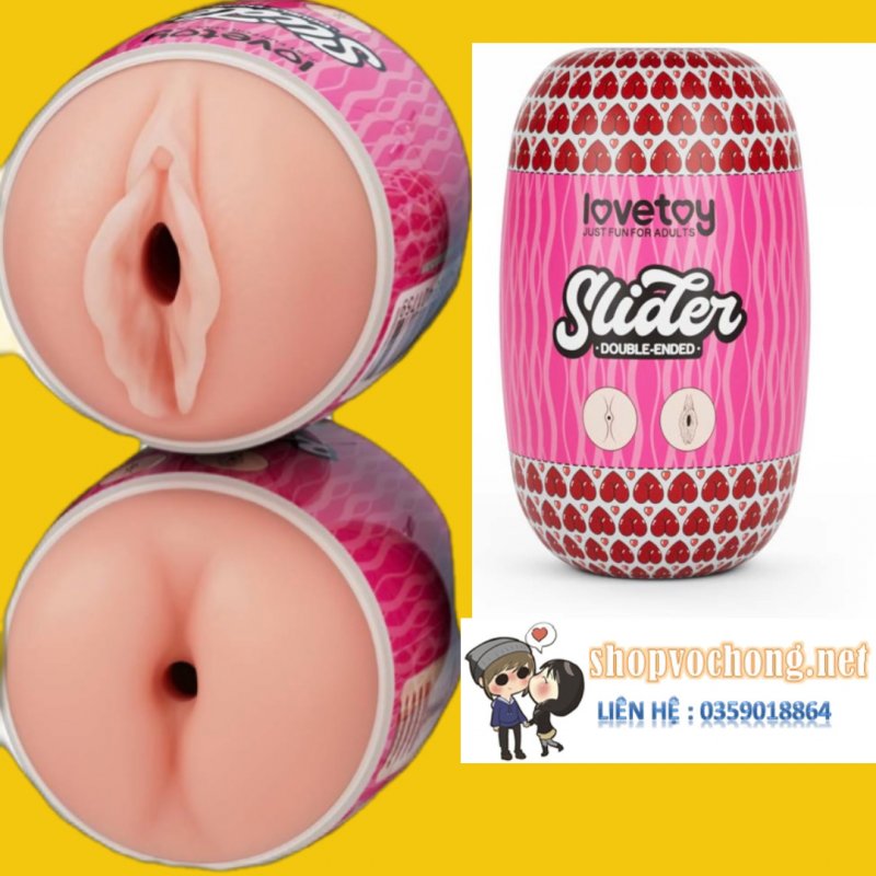 Lovetoy slider daul -ended cốc thủ âm âm đạo kết hợp hậu môn 