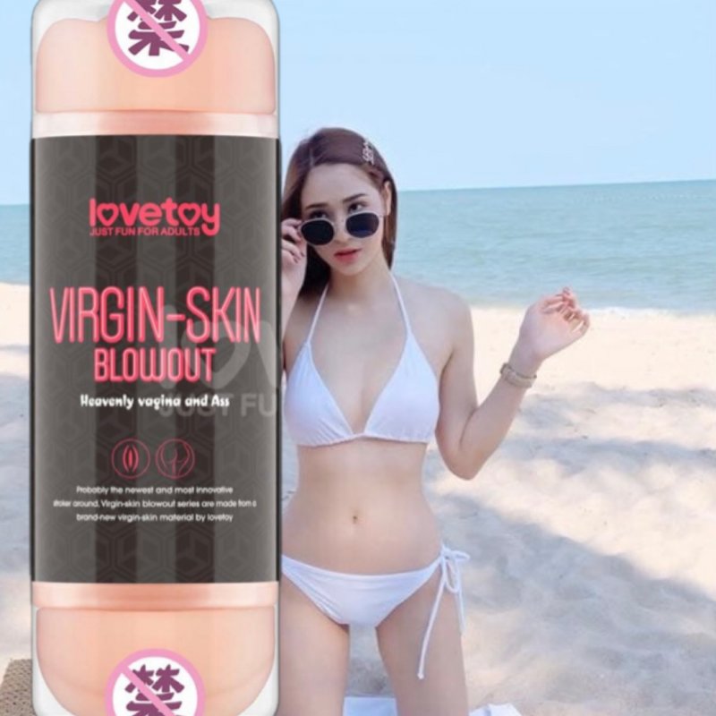 Lovetoy Virgin-skin Blowout Âm đạo giả 2 đầu 