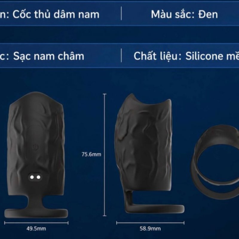 Kensington Vòng đeo rung dương vật  điều khiển app 