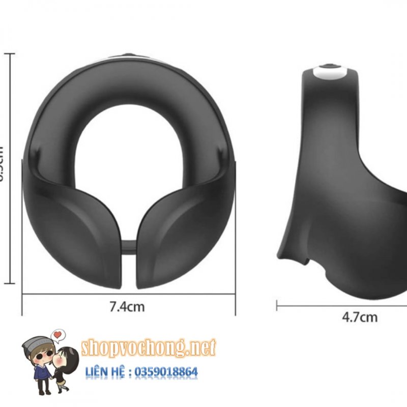 Vòng đeo dương vật 2 động cơ rung Shinonome PC -61 ôm bìu 