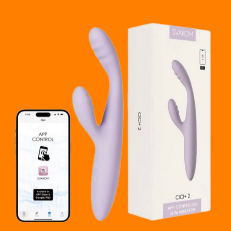 Svakom cici plus Dương vật giả 2 đầu , rung toả nhiệt điều khiển từ xa 