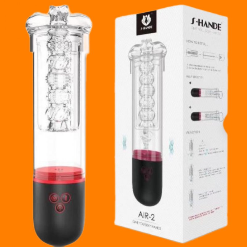 S-hande air Máy tập dương vật vừa rung thổi tăng kích thước 
